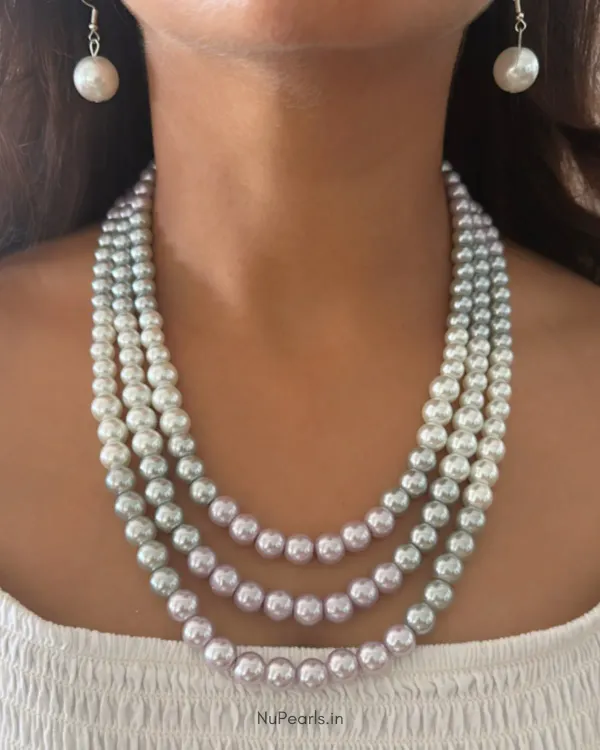 Pink_Silver_White_Nysha_3_Layered_Pearl_Mala_Necklace_With_Earrings_For_Wom