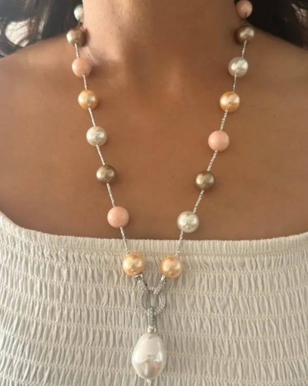 Multi_Bronze_Maria_Pearl_Mala_With_Detachable_Silver_Pendant_For_Women