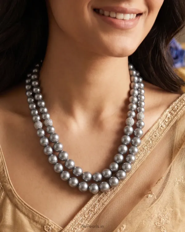 Grey_Pearl_Double_Layer_Fiona_Mala_Handmade_Necklace