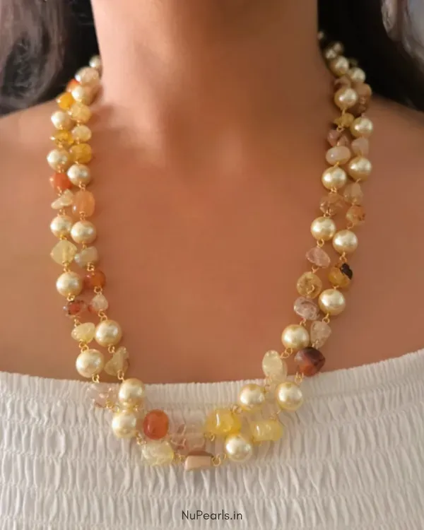 Yellow_Kshiti_Pearl_Stone_Double_Layered_Handmade_Mala_Necklace_For_Women