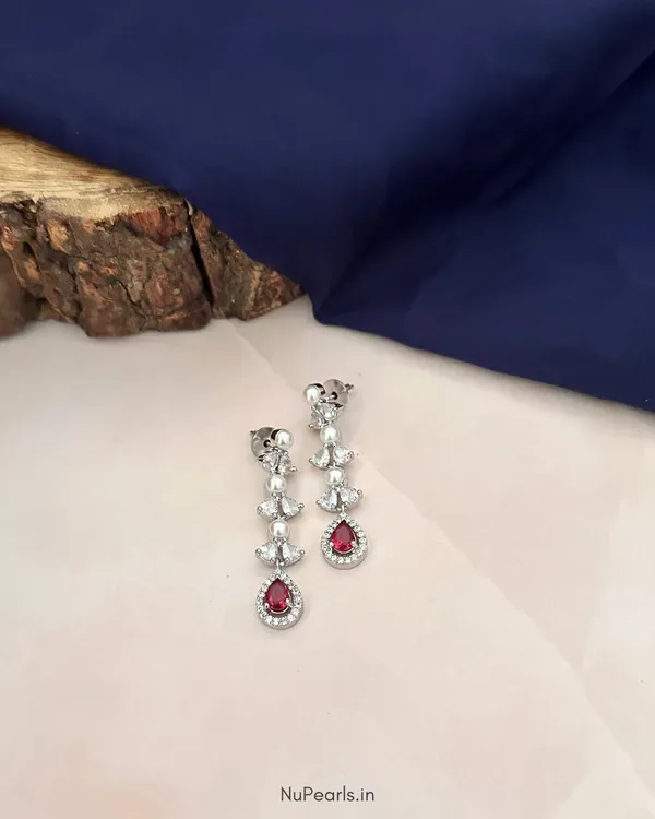 Red_Ivy_Cz_Stone_Pearl_Rhodium_Dangler_Earrings_For_Women