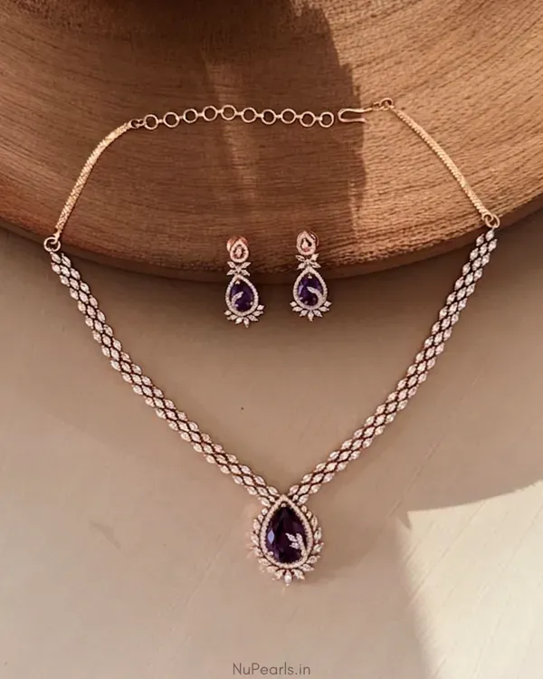 Purple_Kyra_Ad_Stone_18k_Rose_Gold_Plated_Drop_Necklace_For_Women