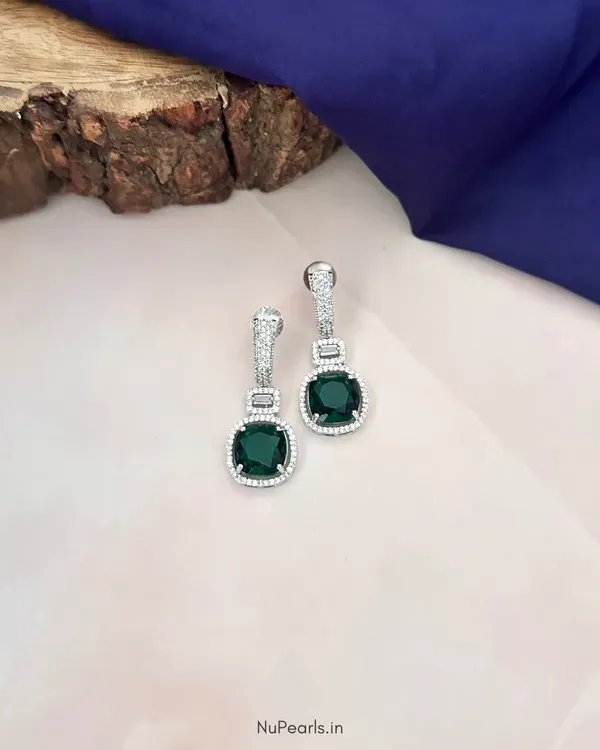 Green_Aria_Ad_Stone_Drop_Earrings_Rhodium_Plated_Party_Earrings_For_Women