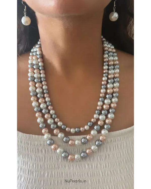 Grey_White_Peach_Silver_Aesha_3_Layered_Pearl_Mala_Necklace_With_Earrings_F_More