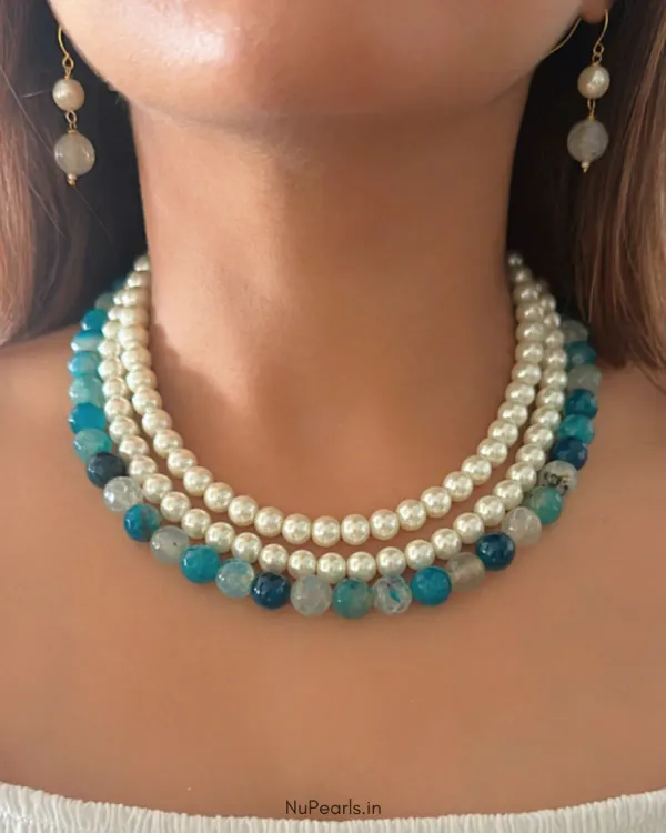 Blue_Rhea_Pearl_Stone_3_Layered_Necklace_For_Women