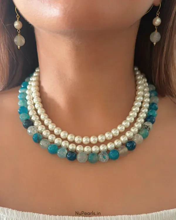 Blue_Rhea_Pearl_Stone_3_Layered_Necklace_For_Women