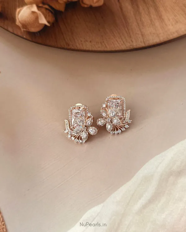 White_Floral_Studs_18k_Rose_Gold_Plated_American_Diamond_Studded_Party_Ea_More