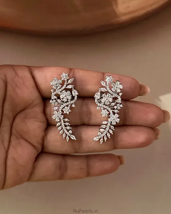 Silver_Sana_Ad_Earcuff_Rhodium_Plated_Designer_Earrings_For_Women