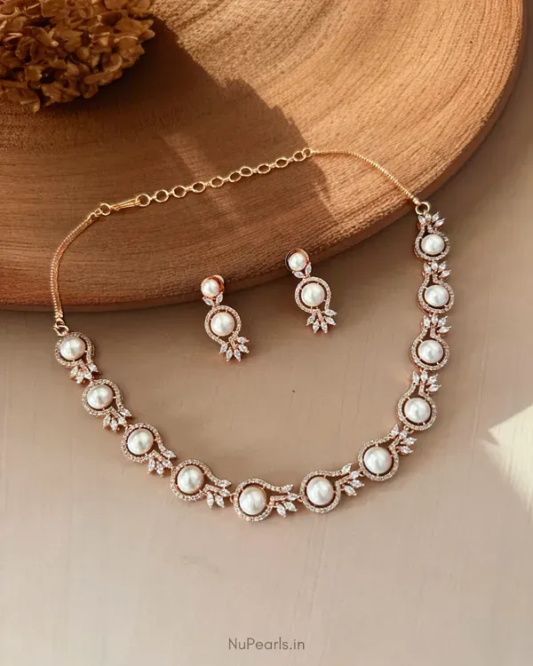 18k_Rose_Gold_Plated_Emma_Pearl_American_Diamond_Jewellery_Set_For_Women