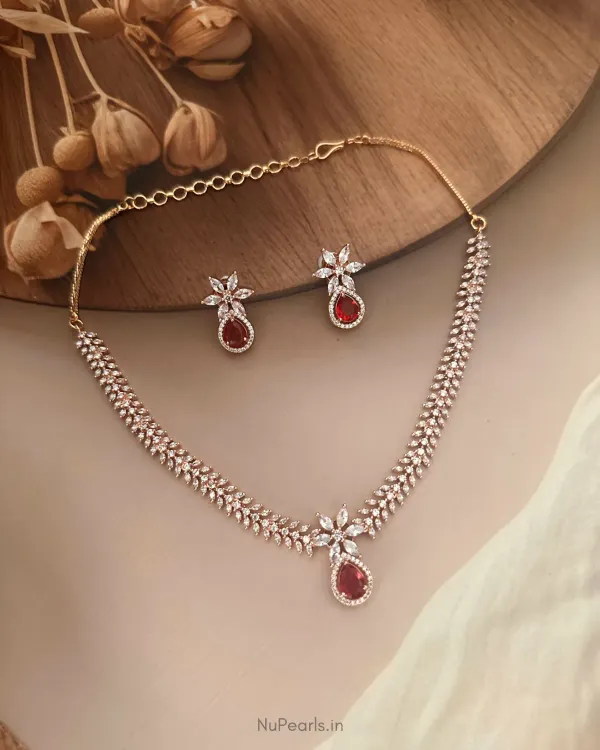 Red_Eira_Necklace_18k_Rose_Gold_Plated_Cz_Studded_Jewellery_Set_For_Women