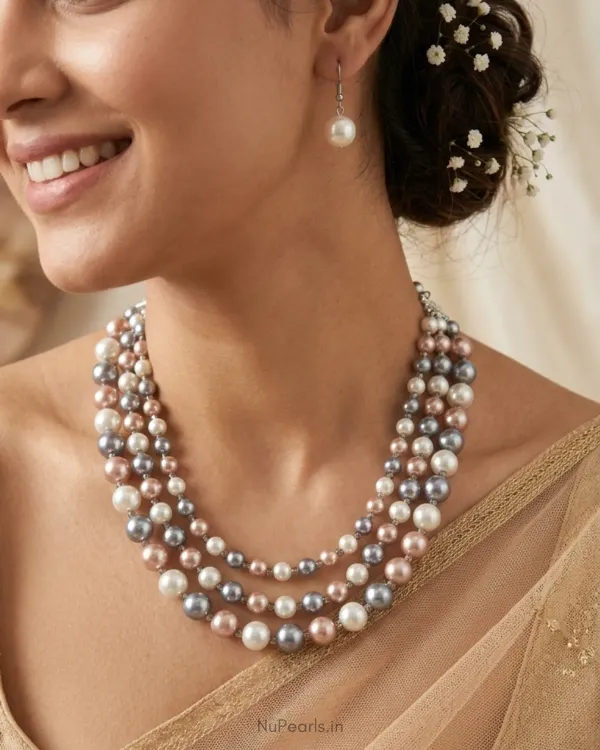 Handmade_Grey_Peach_White_Annika_Pearl_Crystal_3_Layered_Mala_Necklace_Wi