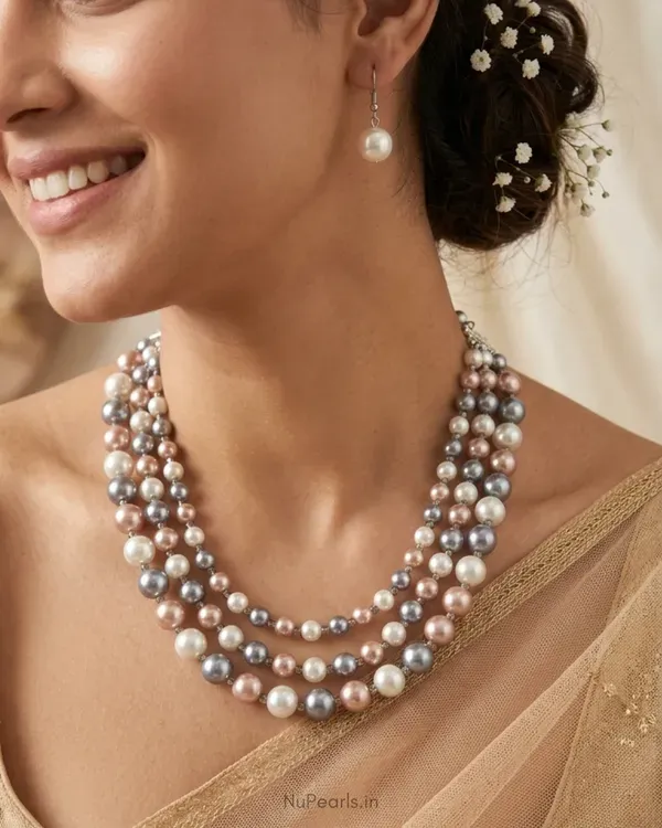 Handmade_Grey_Peach_White_Annika_Pearl_Crystal_3_Layered_Mala_Necklace_Wi