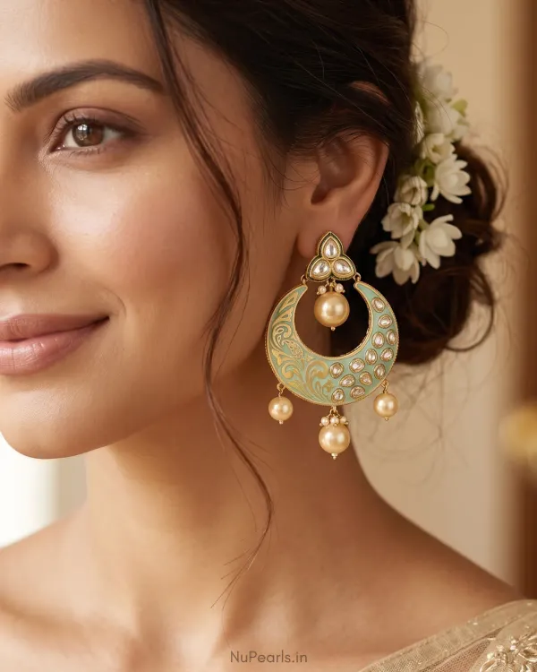 Mint_Green_Aarvi_Meena_Polki_Chandbali_Earrings_18k_Gold_Plated_Earrings_F