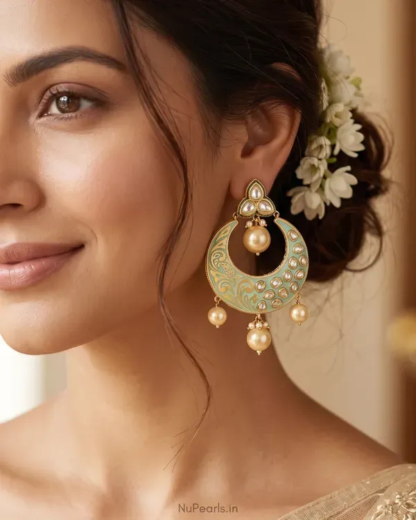 Mint_Green_Aarvi_Meena_Polki_Chandbali_Earrings_18k_Gold_Plated_Earrings_F