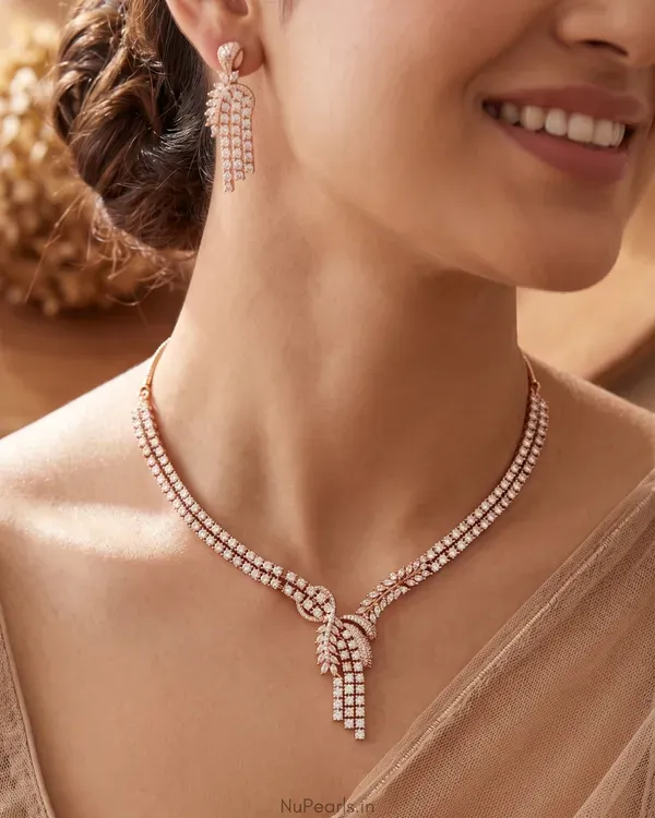 Rose_Gold_Shiva_Necklace_18k_Rose_Gold_Plated_American_Diamond_Jewellery_Se