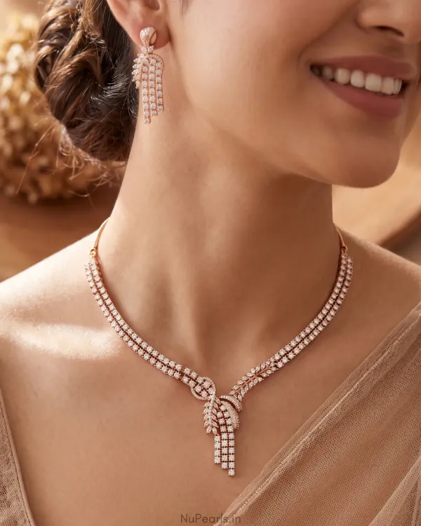 Rose_Gold_Shiva_Necklace_18k_Rose_Gold_Plated_American_Diamond_Jewellery_Se