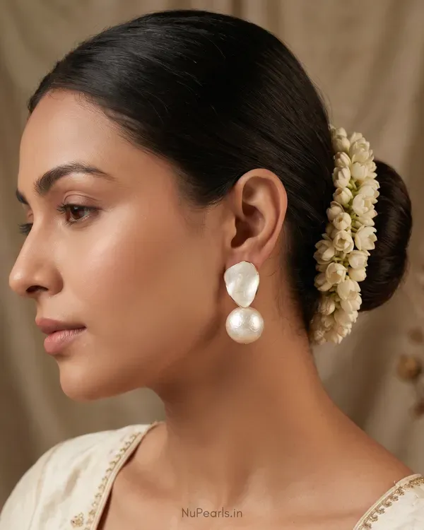 Marbled_Pearl_Bushra_Drop_Earrings_Statement_Party_Earrings