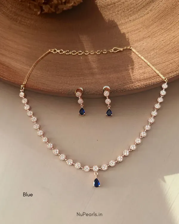 Blue_Lili_Necklace_18k_Rose_Gold_Plated_Cz_Studded_Jewellery_Set_For_Wome