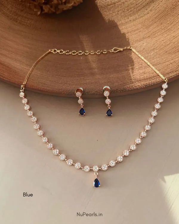 Blue_Lili_Necklace_18k_Rose_Gold_Plated_Cz_Studded_Jewellery_Set_For_Wome