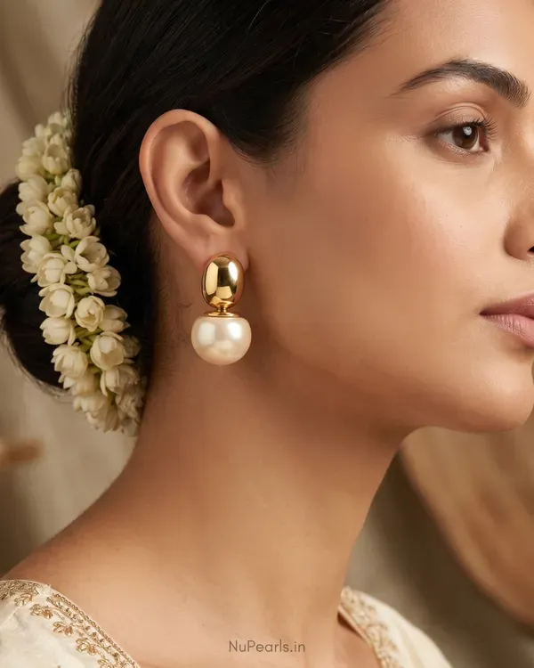 Gold_Pearl_Dawn_Drop_Earrings_Premium_Party_Earrings