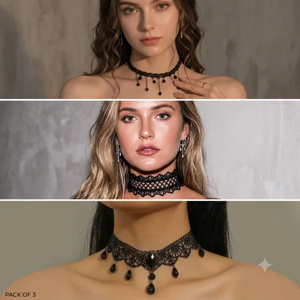 Midnight_Monarch_Lace_&_Gold_Butterfly_Choker_(PACK_OF_3)