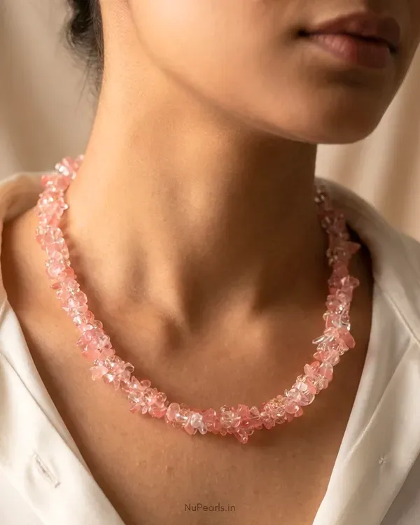 Cherry_Quartz_Paris_Uncut_Stone_Cluster_Mala_With_Crystals_For_Women_Peach_More