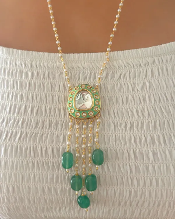 Mint_Green_Nessa_Moissanite_Japanese_Pearl_Long_Mala_Necklace_For_Women