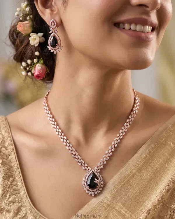 Black_Kyra_Ad_Stone_18k_Rose_Gold_Plated_Drop_Necklace_For_Women