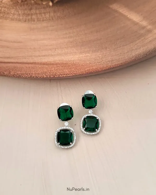 Green_Lucy_Doublet_Cz_Stone_Rhodium_Earrings