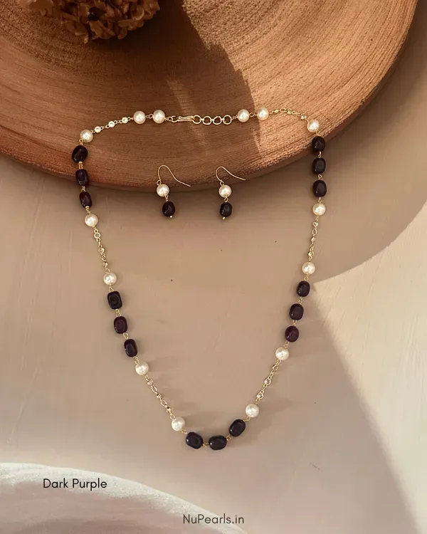 Dark_Purple_Meera_Stone_Pearl_Mala_With_Ad_Chain_For_Women