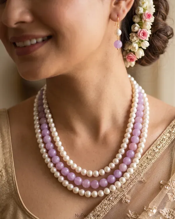 Purple_Lila_Pearl_Stone_3_Layered_Mala_Necklace_For_Women
