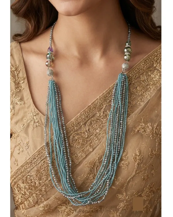 3_In_1_Handmade_Fizza_Teal_Blue_Crystal_Convertible_Long_Mala_Necklace