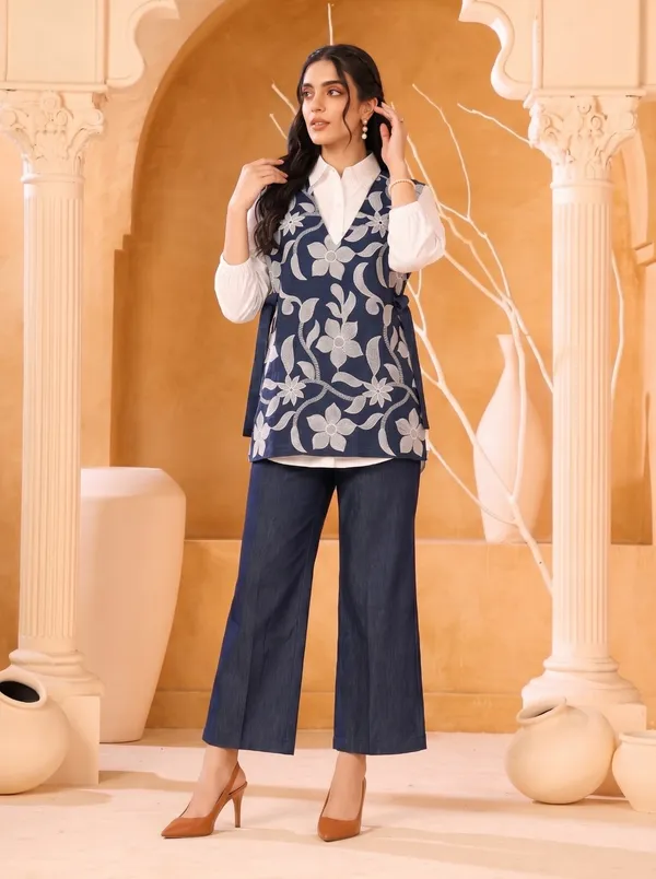 Navy_Floral_Embroidered_Three_Piece_Set_for_Women