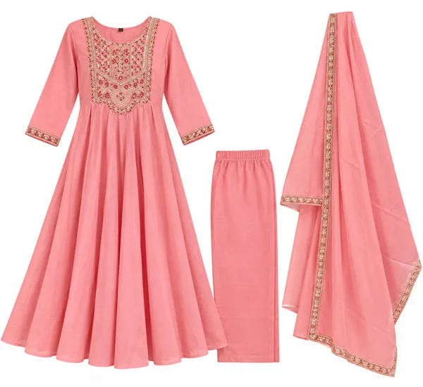 Pink_Embroidered_Anarkali_Suit_Set_for_Women