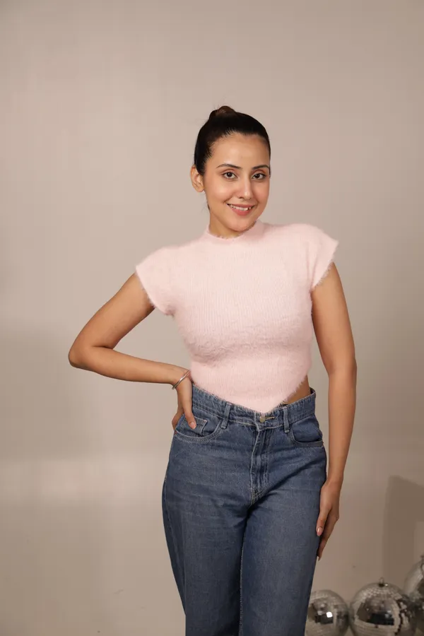 White_Knit_Fitted_Crop_Top_for_Women