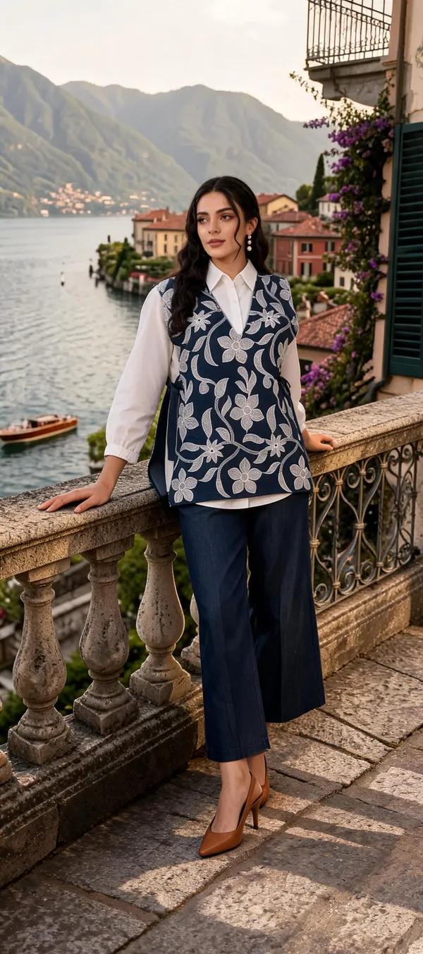 Navy_Denim_Floral_Embroidered_Three-Piece_Suit_Set_For_Women