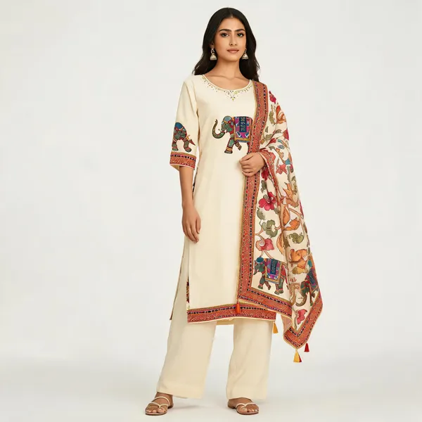 Cream_Crepe_Printed_Straight_Kurta_Set_For_Women