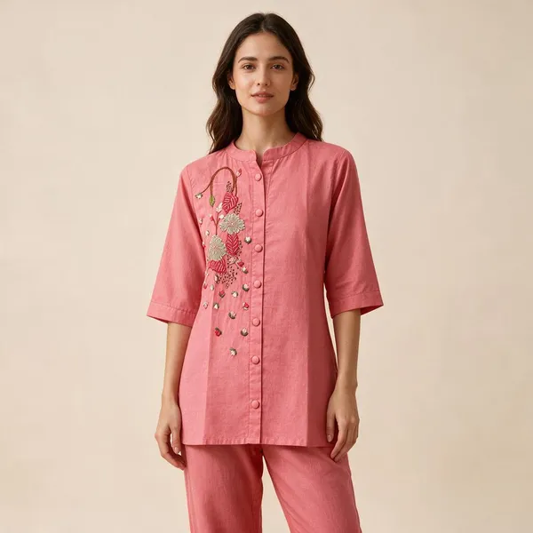 Pink_Zam_Cotton_Embroidered_Straight_Kurta_Set_For_Women