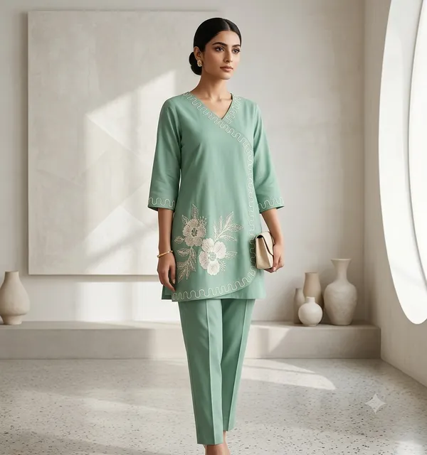 Green_Silk_Embroidered_Straight_Kurta_Set_For_Women