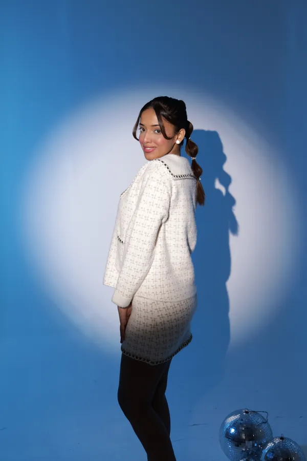 White_Knit_Collared_Cardigan_for_Women