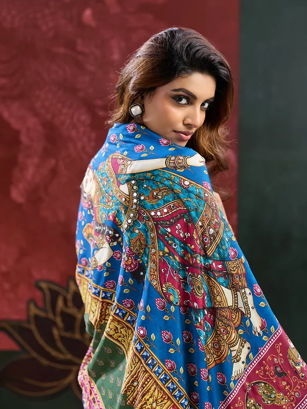 Multicolor_Crepe_Silk_Printed_Ethnic_Saree_For_Women