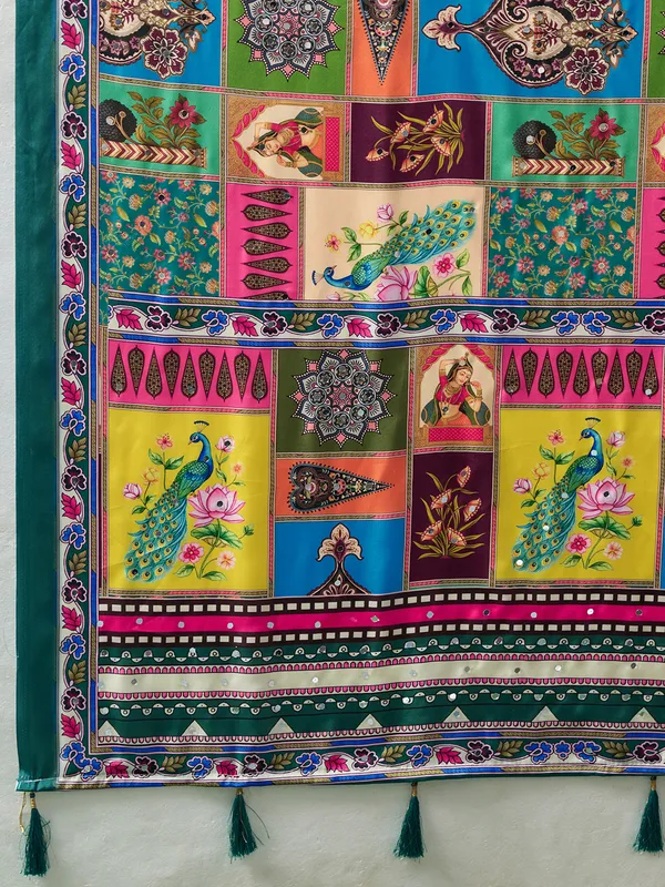 Teal_Crepe_Silk_Printed_Ethnic_Saree_For_Women