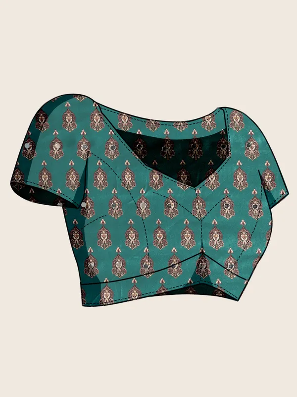 Teal_Crepe_Silk_Printed_Ethnic_Saree_For_Women