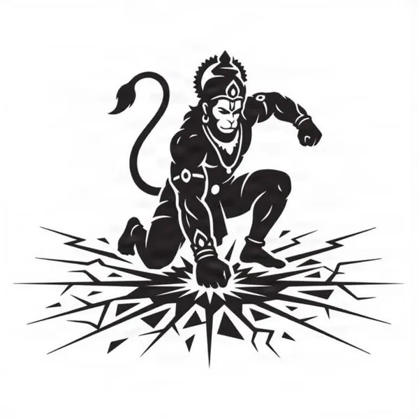 Hanuman_shadow_projection_lamp