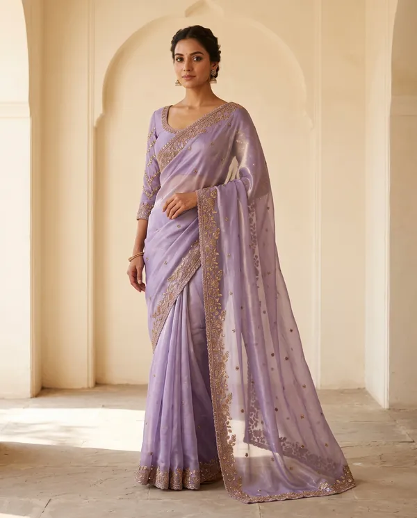 Lavender_Frendy_Silk_Saree_With_Blouse_Piece_For_Women