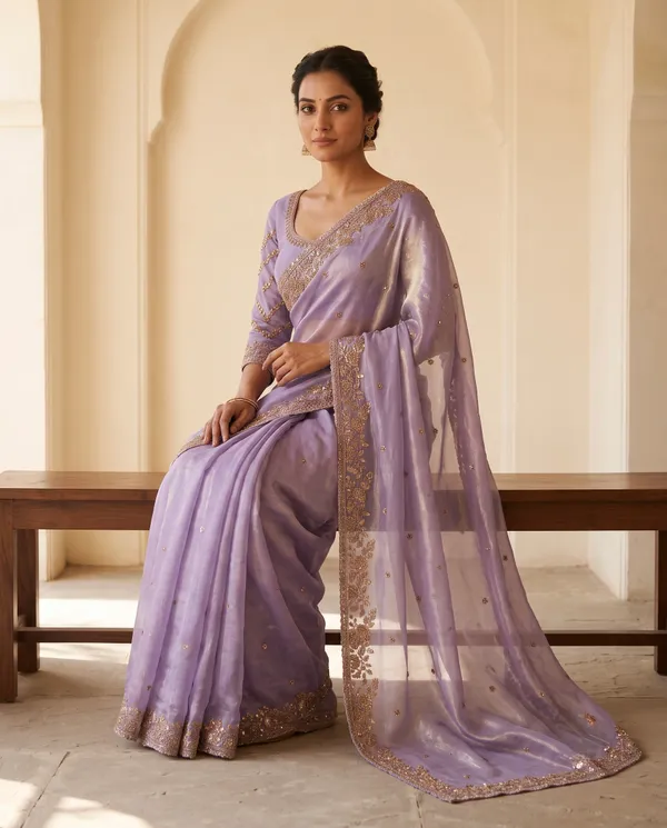 Lavender_Frendy_Silk_Saree_With_Blouse_Piece_For_Women
