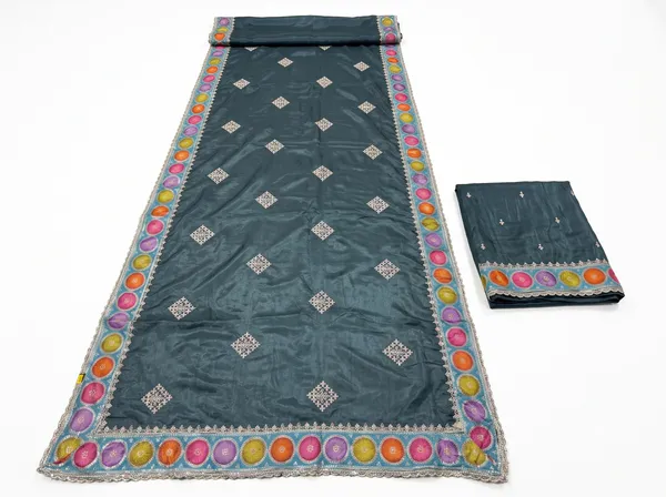 Teal_H.O_Silk_Printed_Ethnic_Saree_With_Blouse_Piece_For_Women