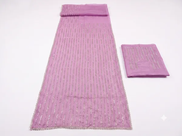 Pink_Chiffon_Embellished_Saree_With_Blouse_Piece_For_Women