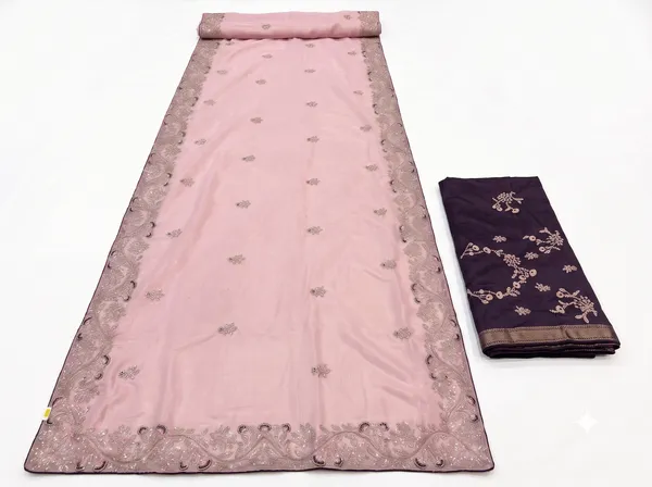 Pink_Crystal_Silk_Floral_Embroidered_Saree_With_Blouse_Piece_For_Women