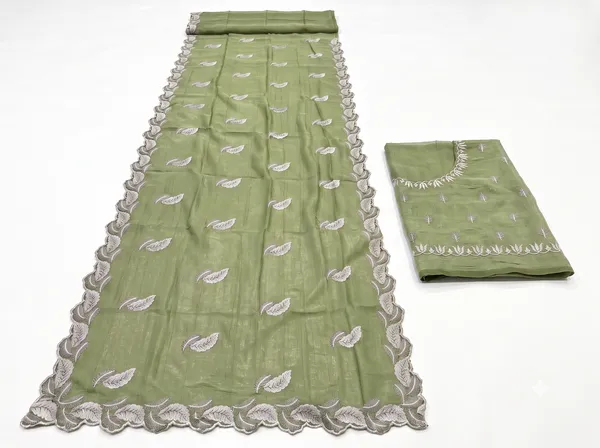 Green_Nc_Chiffon_Paisley_Embroidered_Saree_With_Blouse_Piece_For_Women
